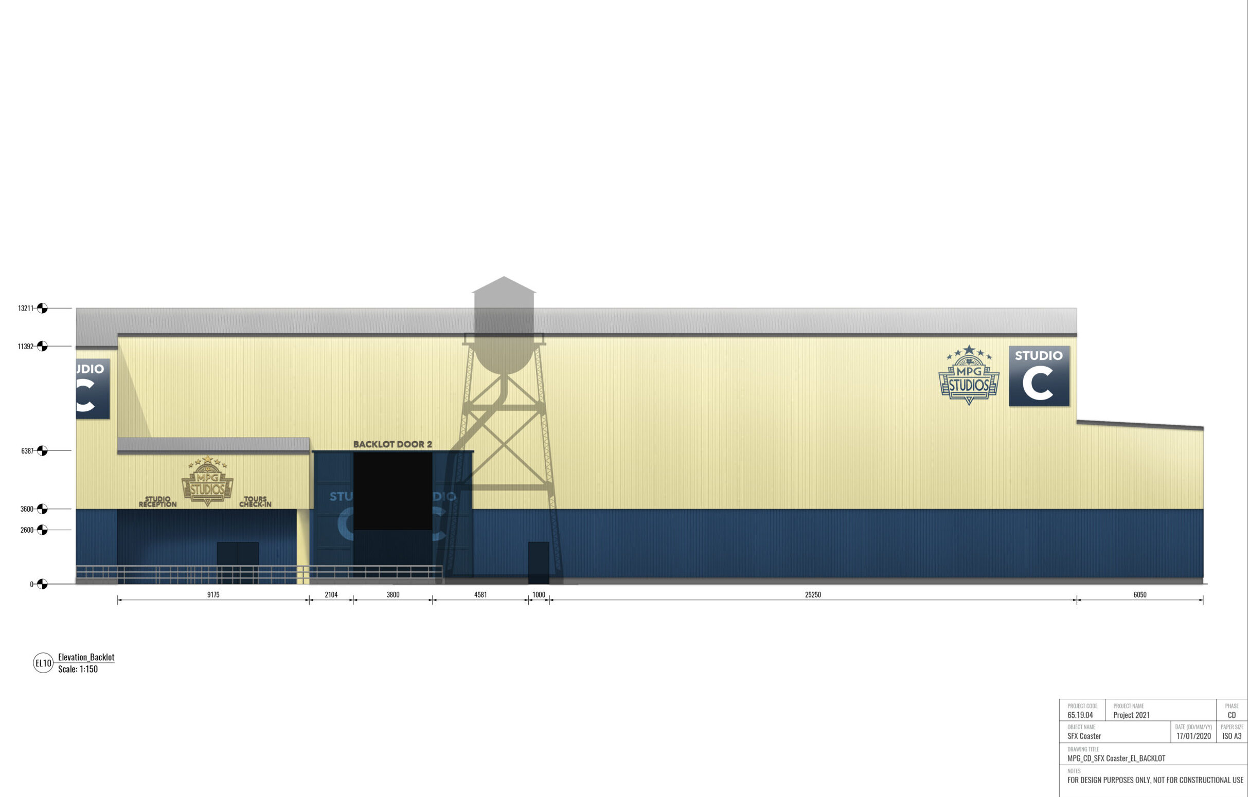 Moviepark Germany studio tour 3D backlot